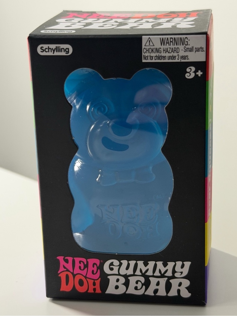 Needoh Gummy Bear Schylling Blue Squishy NEW Authentic